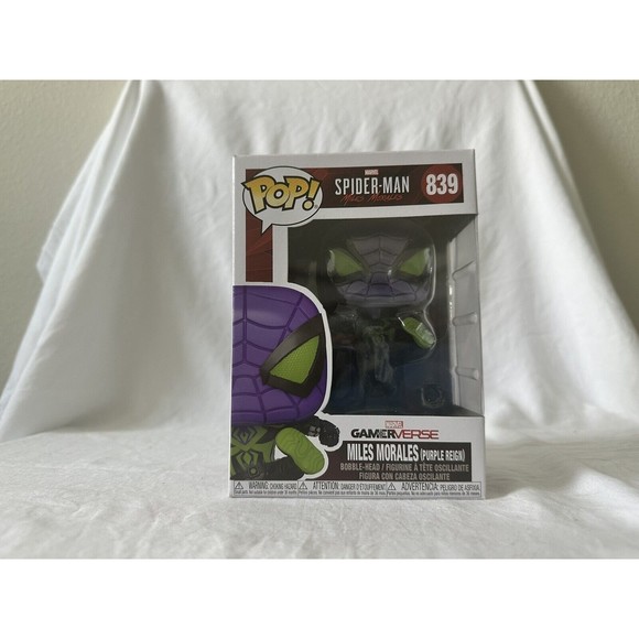 Funko Pop! Spider-Man Miles Morales (Purple Reign) #839 Gamer Verse Marvel - Picture 1 of 5